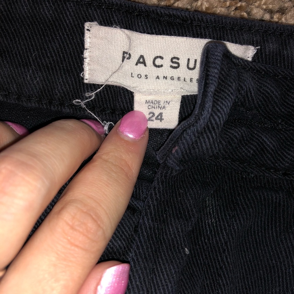 Pacsun Black Jean Skirt